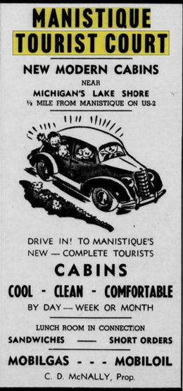 Econo Lodge Lakeshore (Maple Leaf Motel) - Jul 20 1939 Ad